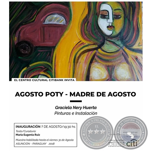 AGOSTO POTY - MADRE DE AGOSTO - Pinturas e Instalación: Graciela Nery Huerta - Martes, 07 de Agosto de 2018